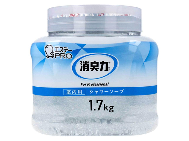 業務用消臭剤 エステー 消臭力 クラッシュゲルタイプ 室内用 シャワーソープの香り 本体 1.7kg X4個