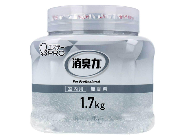 業務用消臭剤 エステー 消臭力 クラッシュゲルタイプ 室内用 無香料 本体 1.7kg X4個