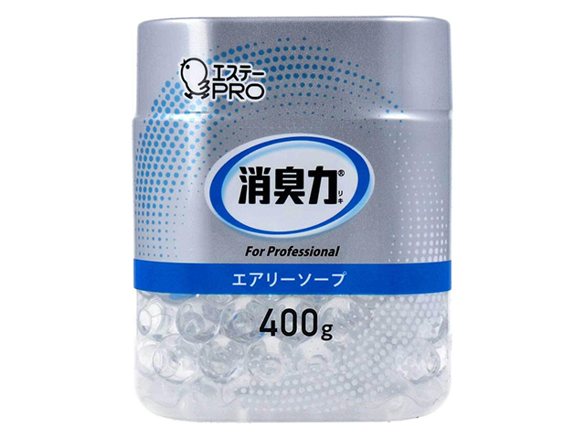 業務用消臭剤 エステー 消臭力 ビーズタイプ 室内／トイレ用 エアリーソープの香り 本体 400g X5個