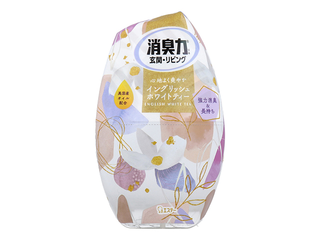 室内用消臭剤 エステー お部屋の消臭力 玄関／リビング用 イングリッシュホワイトティー 400mL X6個
