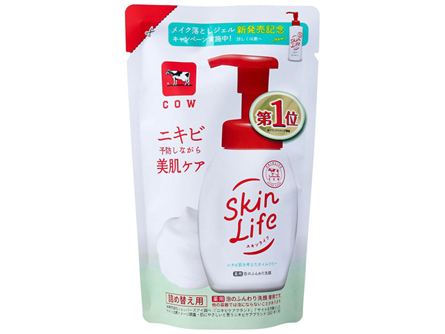 薬用泡洗顔 牛乳石鹸 スキンライフ 泡のふんわり洗顔 オイルフリー シトラスブーケの香り 詰替用 140mL X5パック