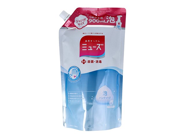 薬用泡ハンドソープ ミューズ 保湿成分配合 せっけんの香り 詰替用 900mL X4パック