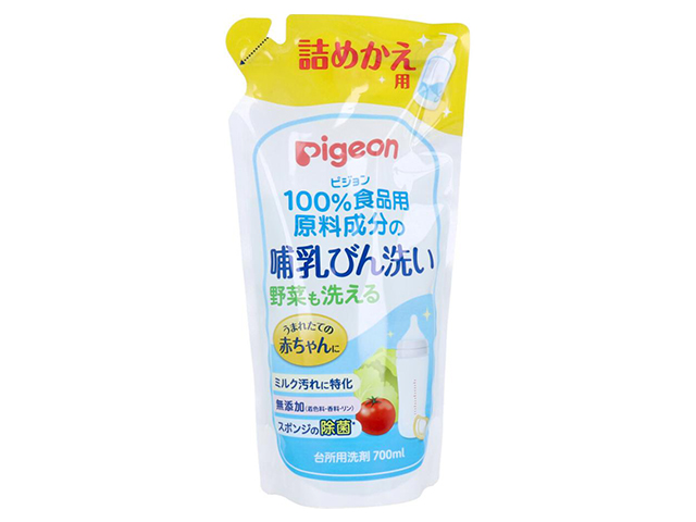 台所用合成洗剤 ピジョン 哺乳びん洗い 無添加 詰替用 700mL X4パック