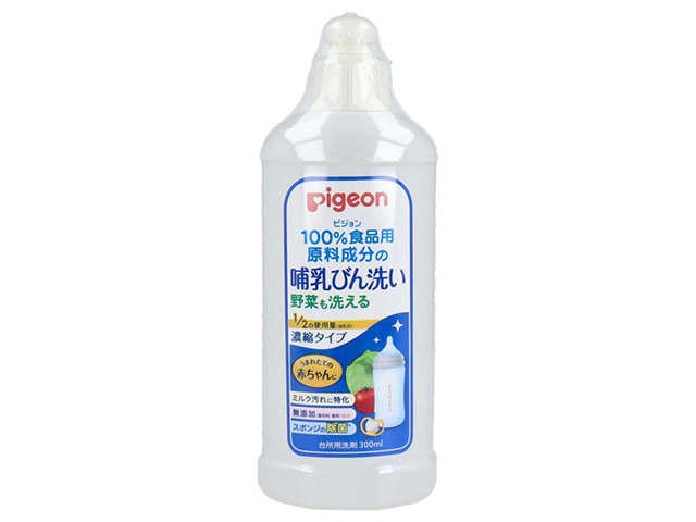 台所用合成洗剤 ピジョン 哺乳びん洗い 無添加 濃縮タイプ 本体 300mL X4本