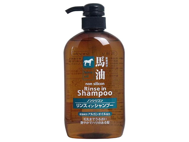馬油リンスインシャンプー ノンシリコンリンスインシャンプー 本体 600mL X2本
