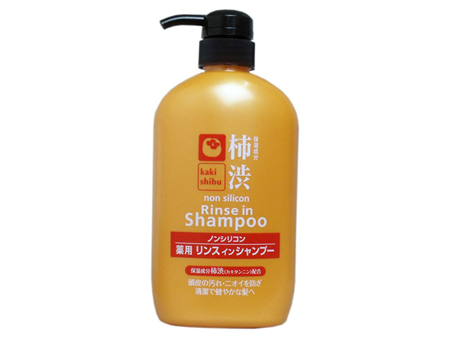 薬用柿渋リンスインシャンプー ノンシリコン薬用リンスインシャンプー 本体 600mL X2本