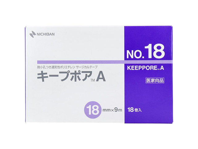 サージカルテープ ニチバン キープポアA No.18 18mmX9m 18巻入り X2箱