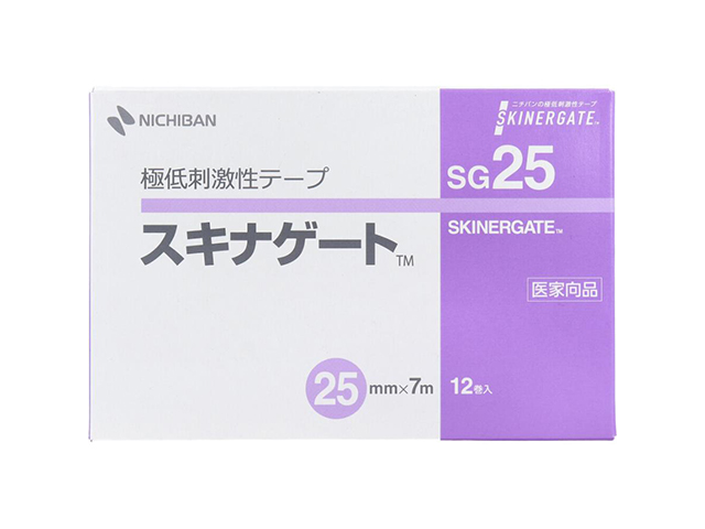 サージカルテープ ニチバン 極低刺激性テープ スキナゲート SG25 25mmX7m 12巻入り X2箱