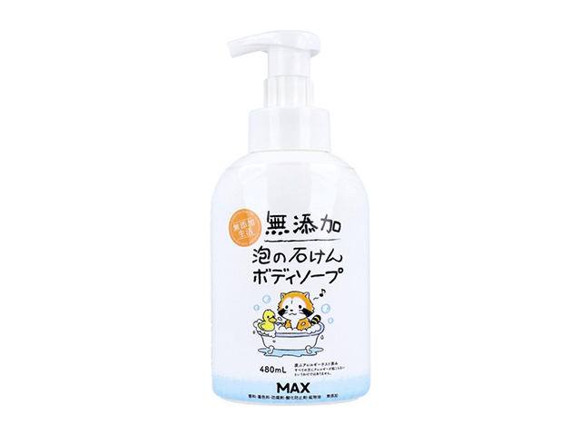 ボディソープ マックス 無添加生活 無添加 泡の石けんボディソープ 本体 480mL X8本