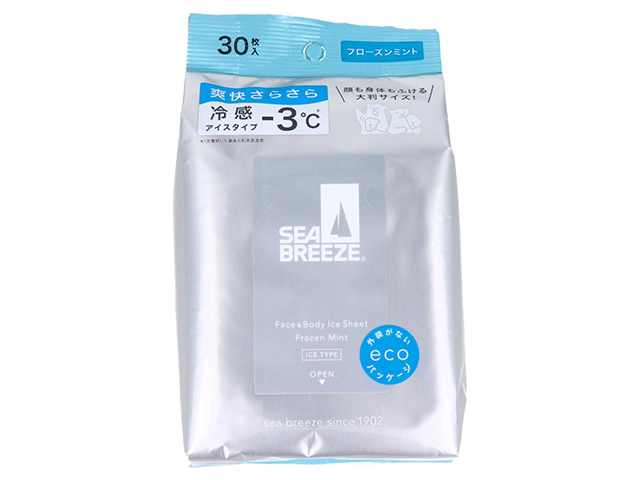 SEABREEZE シーブリーズ フェイス&ボディアイスシート Ｎ 大判サイズ フローズンミント 30枚入り X6パック