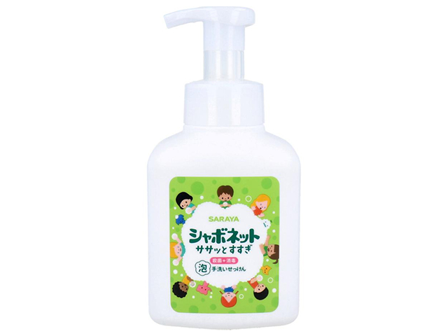 薬用泡ハンドソープ サラヤ シャボネット ササッとすすぎ 泡手洗いせっけん 本体 500mL X4本