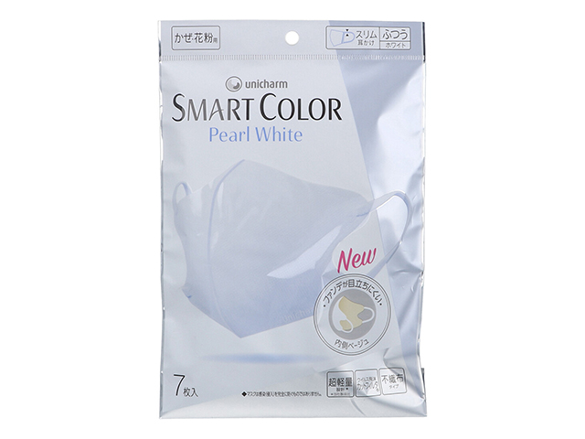 ユニ・チャーム SMARTCOLOR スマートカラー パールホワイト ふつうサイズ 7枚入り X10パック