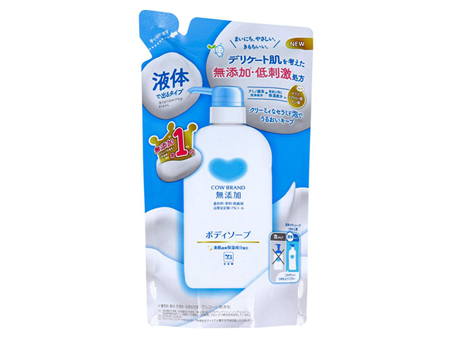 ボディソープ 牛乳石鹸 カウブランド 無添加 ボディソープ 詰替用 380mL X5パック