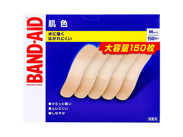 バンドエイド 肌色 滅菌済 Mサイズ 大容量 150枚入り X2箱