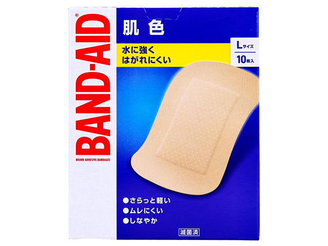 バンドエイド 肌色 滅菌済 Lサイズ 10枚入り X6箱