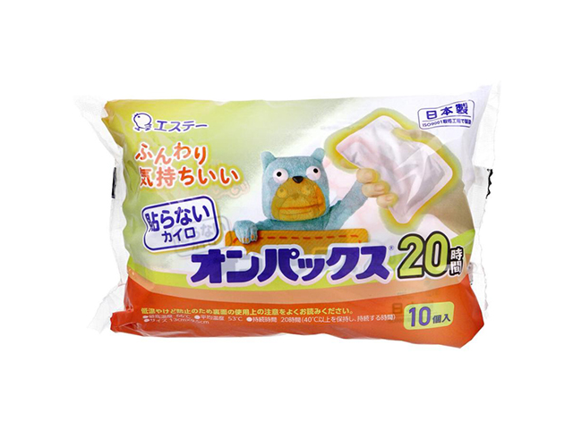エステー 貼らないオンパックス 20時間用 10個入り X6パック