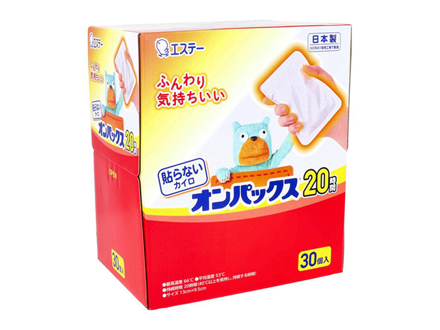 エステー 貼らないオンパックス 20時間用 30個入り X3箱