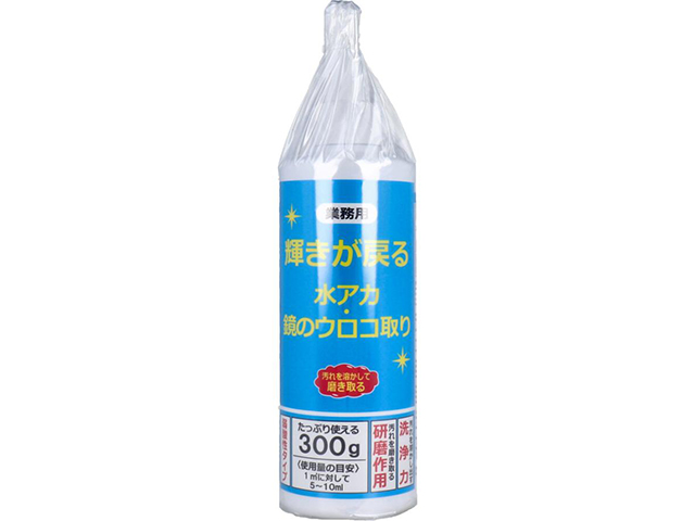 業務用 三喜工業 輝きが戻る 水アカ/鏡のウロコ取り 弱酸性 300g