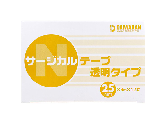 サージカルテープ ダイワカン 透明タイプ 25mmX9m 12巻入り X3箱