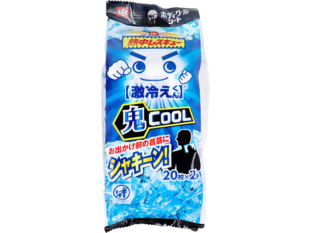 レック 激冷えくん 熱中レスキュー ボディクールシート 鬼クール すっきりミントの香り 20枚 2個入り X10パック