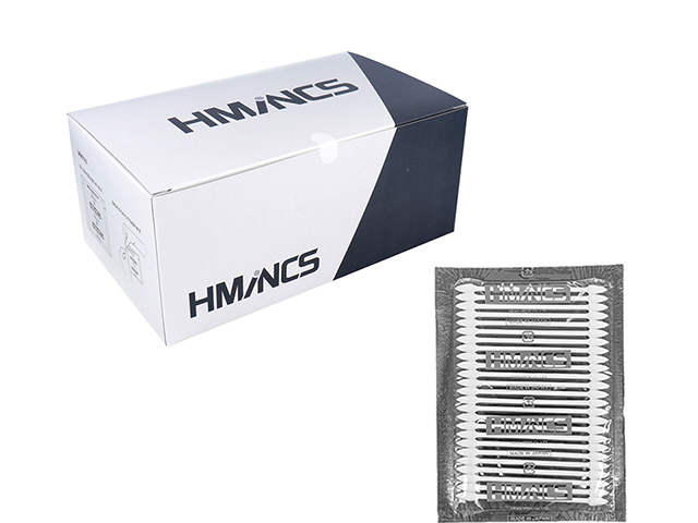 日本製工業用綿棒 平和メディク HMINCS ミンクス レギュラートンガリ型タイプ RW802 25本X50シート入り
