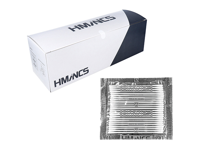 日本製工業用綿棒 平和メディク HMINCS ミンクス 極細水滴型タイプ XW801 25本X100シート入り