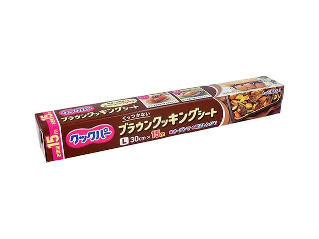 クッキングシート 旭化成ホームプロダクツ クックパー ブラウンクッキングシート Lサイズ 30cmX15m X5本