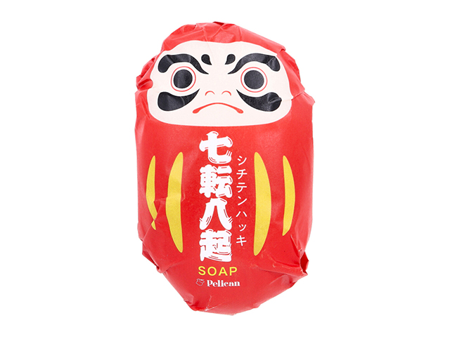 固形石鹸 化粧石鹸 ペリカン 和せっけん だるま 七転八起 新緑の香り 180g X3個