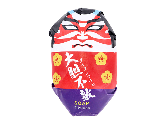 固形石鹸 化粧石鹸 ペリカン 和せっけん 歌舞伎 大胆不敵 新緑の香り 180g X3個