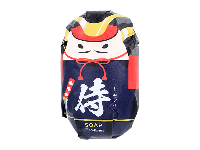 固形石鹸 化粧石鹸 ペリカン 和せっけん 侍 新緑の香り 180g X3個