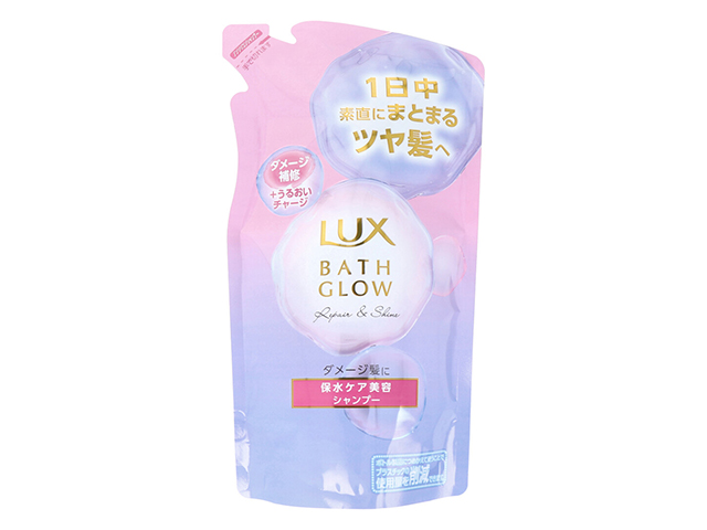 ヘアシャンプー LUX ラックス ユニリーバ・ジャパン バスグロウ リペア＆シャイン ホワイトフリージア＆グリーンアップルのみずみずしく清楚な香り 詰替用 350g X5パック