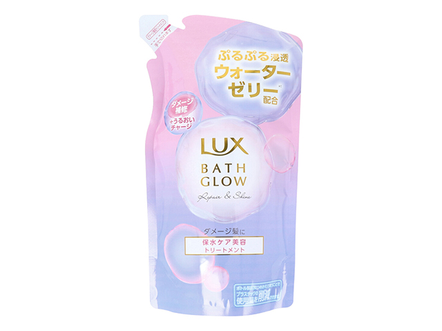 ヘアトリートメント LUX ラックス ユニリーバ・ジャパン バスグロウ リペア＆シャイン ホワイトフリージア＆グリーンアップルのみずみずしく清楚な香り 詰替用 350g X5パック