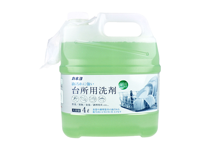 台所用合成洗剤 カネヨ石鹸 アロエエキス配合 中性 大容量 4L