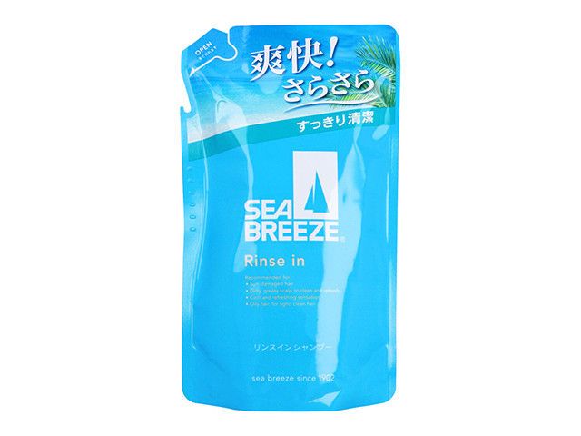 リンスインシャンプー SEABREEZE シーブリーズ アクアティックシトラスの香り 詰替用 330mL X5パック