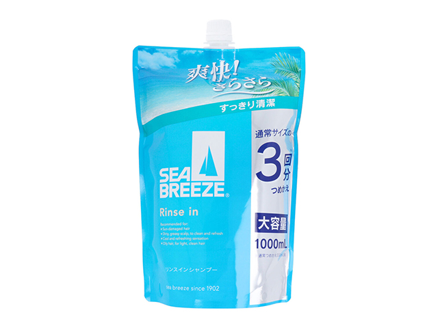 リンスインシャンプー SEABREEZE シーブリーズ アクアティックシトラスの香り 大容量 詰替用 1000mL