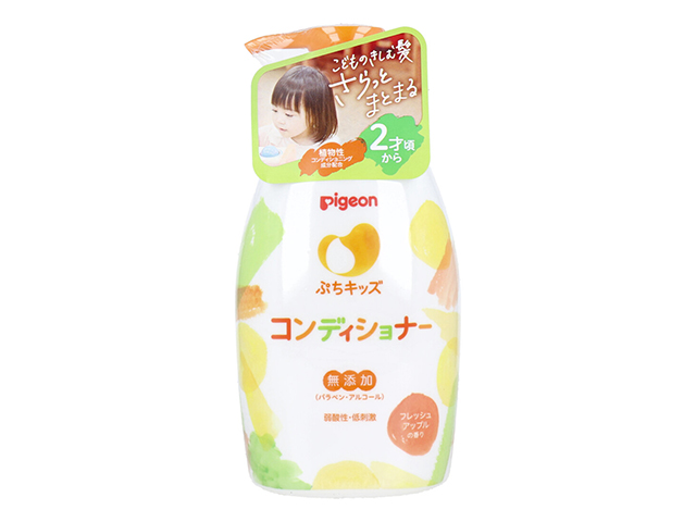 子ども用ヘアコンディショナー ピジョン ぷちキッズ 2才頃～ 弱酸性 フレッシュアップルの香り 本体 300g X5本