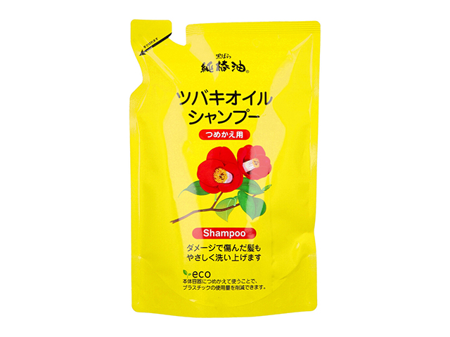 ヘアシャンプー 黒ばら本舗 純椿油 ツバキオイル ほのかなフローラルフルーティの香り 詰替用 380mL X5パック