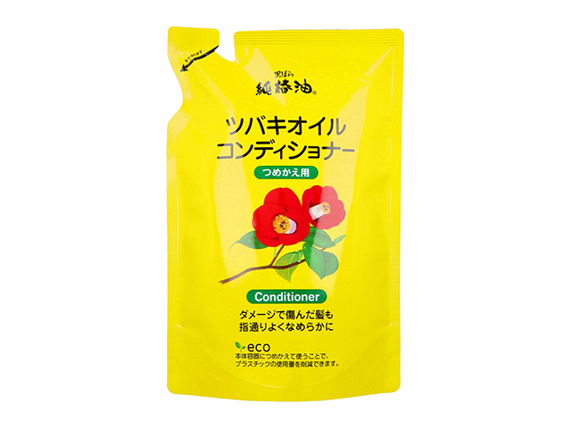 ヘアコンディショナー 黒ばら本舗 純椿油 ツバキオイル ほのかなフローラルフルーティの香り 詰替用 380mL X5パック