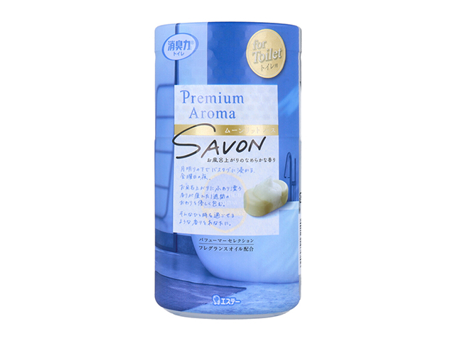 トイレ用消臭芳香剤 エステー トイレの消臭力 プレミアムアロマ サボン ムーンリットバス 400mL X4個