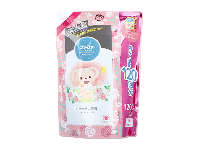 柔軟仕上げ剤 NSファーファジャパン ファーファストーリー しあわせの花束 フラワームスクの香り 詰替用 1200mL X3パック