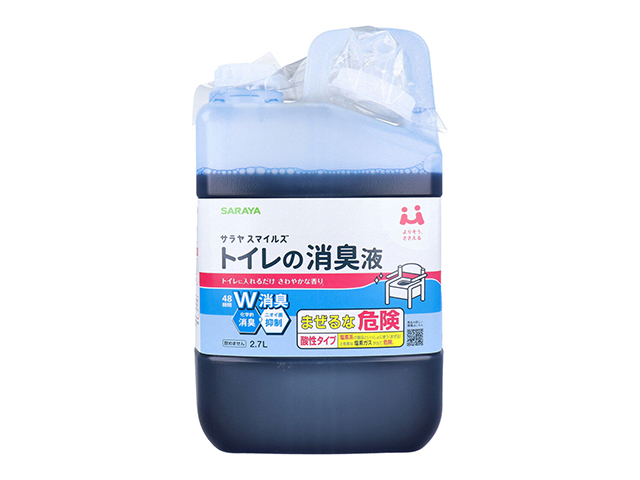 トイレ用消臭剤 サラヤスマイルズ トイレの消臭液 酸性タイプ さわやかな香り 詰替用 2.7L