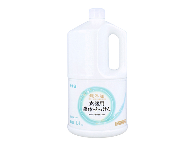 台所用石けん カネヨ石鹸 無添加 食器用液体せっけん 食器/調理用具用 低臭タイプ 弱アルカリ性 1.4kg X3本