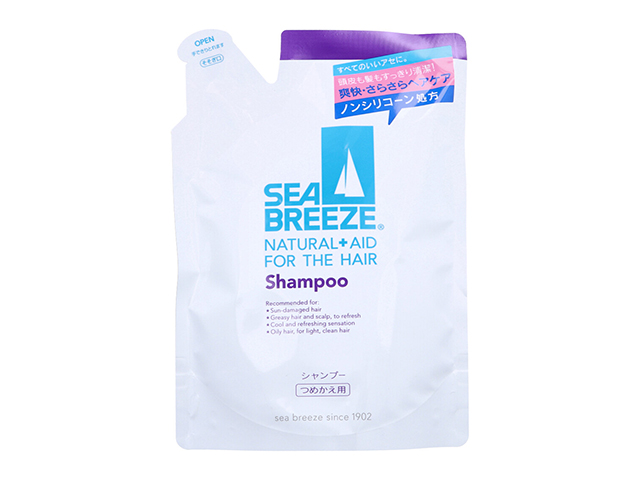 ヘアシャンプー ファイントゥデイ シーブリーズ f ノンシリコーン アクアティックシトラスの香り 詰替用 400mL X3パック