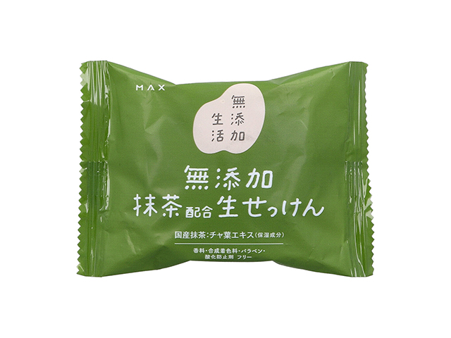 化粧石けん マックス 無添加生活 無添加 抹茶配合生せっけん 80g X10個