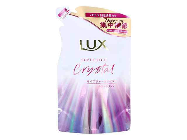 ヘアトリートメント ユニリーバ・ジャパン LUX ラックス スーパーリッチクリスタル モイスチャー＆リペア 柔らかなペアー＆ピオニーの香り 詰替用 300g X5パック