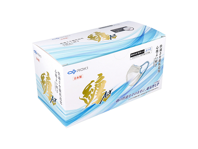 日本製3層不織布マスク 纏Air MATOIAir ホワイト ふつうサイズ 個別包装 30枚入り X5箱