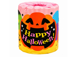 販促用トイレットペーパー ハッピーハロウィン ダブル27.5m 個包装100個