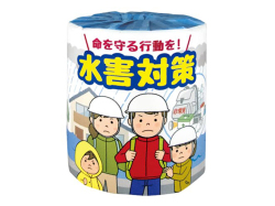 販促用トイレットペーパー 水害対策 ダブル30m 個包装100個