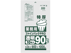 業務用ごみ袋 セイケツネットワーク T-95 ファインパックPRO 特厚90L 透明 10枚入りＸ20パック