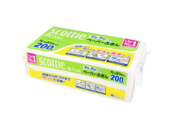 キッチンペーパー スコッティ ペーパーふきん サッとサッと 200組Ｘ15パック